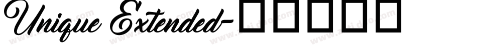 Unique Extended字体转换
